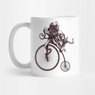 Penny Farthing Octopus Cycling Mug